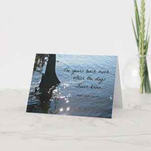 De jaren onderwijzen veel die de dagen nooit weten kaart