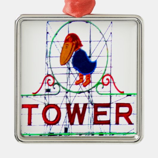 De Jayhawk Tower Metalen Ornament (Voorkant)