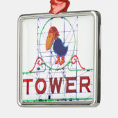 De Jayhawk Tower Metalen Ornament (Links)