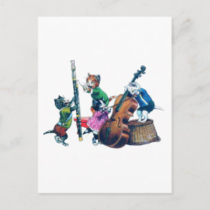 De Jazz Cats Band Briefkaart