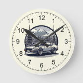 De JDM Classic (Tijdloos ontwerp) Ronde Klok (Voorkant)