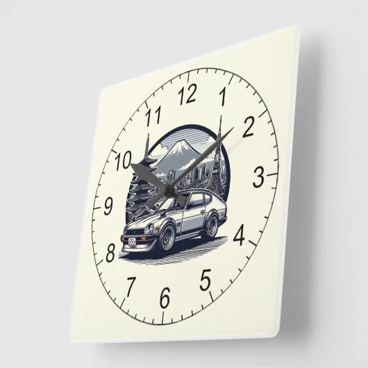 De JDM Classic (Tijdloos ontwerp) Vierkante Klok (Hoek)