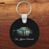 De Jefferson Memorial 's nachts Sleutelhanger (Voorkant)