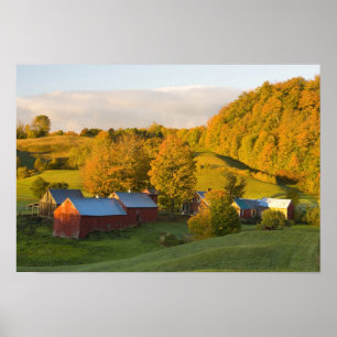 De Jenne Farm in Woodstock, Vermont. Herfst. 2 Poster