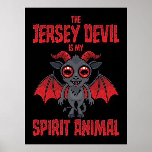 De Jersey Devil Is Mijn Geestdier Poster (Voorkant)