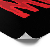 De Jersey Devil Liet Me Het Doen Poster (Hoek)