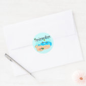 De Jersey Shore Ronde Sticker (Envelop)