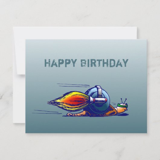 De Jetpackrit van Rocket Snail Kaart (Voorkant)