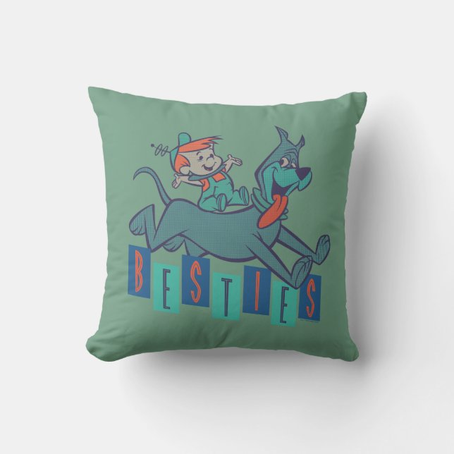 De Jetsons | Elroy & Astro Besties Kussen (Voorkant)