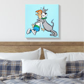 De Jetsons | George & Astro Hug Canvas Afdruk (Insitu (Slaapkamer))