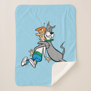 De Jetsons George & Astro Hug Sherpa Deken