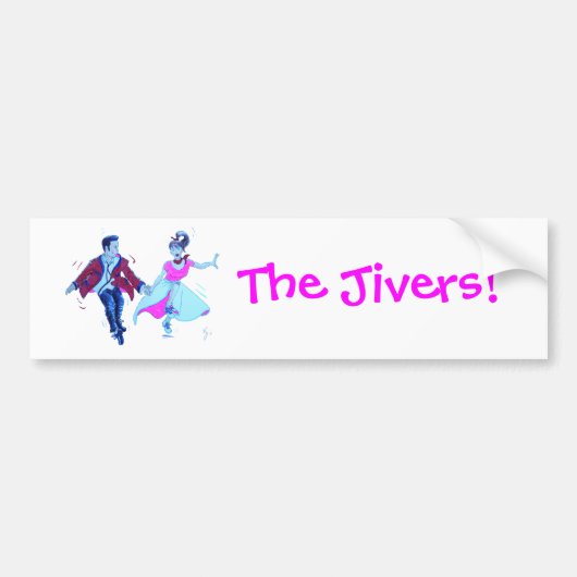 De Jivers. Bumpersticker (Voorkant)