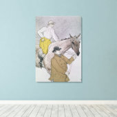 De jockey leidde tot het begin canvas afdruk (Insitu (Houten vloer))