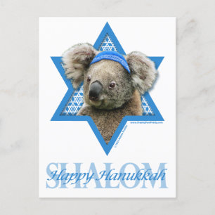 De Jodenster van de Chanoeka - Koala Feestdagenkaart