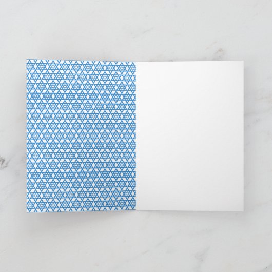 De Jodenster van de Chanoeka - Yorkshire Terrier Feestdagen Kaart (Binnen)