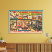 De John Robinson grootste, meest complete menageri Canvas Afdruk (Insitu (Woonkamer))