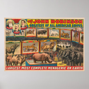 De John Robinson grootste, meest complete menageri Poster