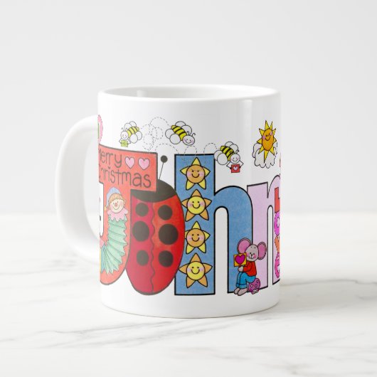 De Johnnie-mok Extra Grote Beker (Voorkant links)