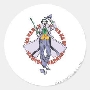 De Joker Cackles Ronde Sticker