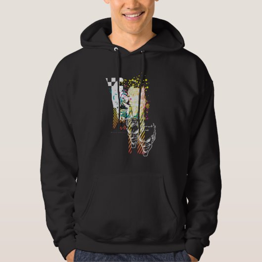 De Joker Neon Montage Hoodie (Voorkant)