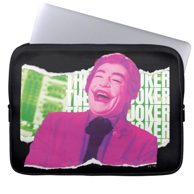 De Joker Scrapbook Lach Laptop Sleeve (Voorkant)