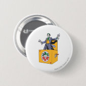 De joker uit de doos ronde button 5,7 cm (Voorkant /achterkant)