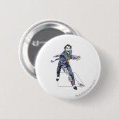 De joker veroorzaakt Kaarten Ronde Button 5,7 Cm (Voorkant /achterkant)