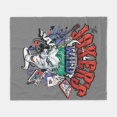De joker's Wild Fleece Deken (Voorkant (Horizontaal))