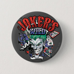 De joker's Wild Ronde Button 5,7 Cm