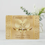 De jolies invitations pour les 50 ans de mariage d (Debout devant)