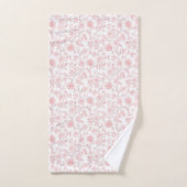 De jolies roses roses florales (Serviette à main)