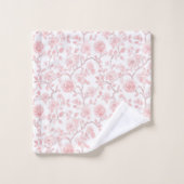De jolies roses roses florales (Gant de toilette)