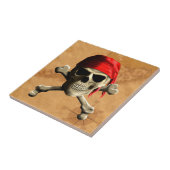 De Jolly Roger Pirate Map Tegeltje (Zijkant)
