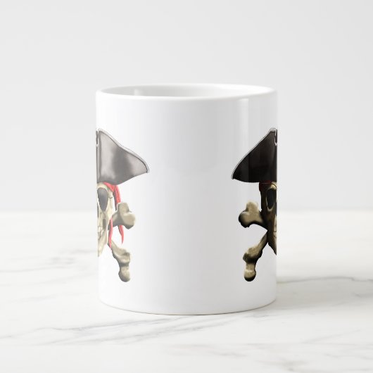 De Jolly Roger Pirate Skull Jumbo Mok (Voorkant)