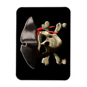 De Jolly Roger Pirate Skull Magneet (Verticaal)