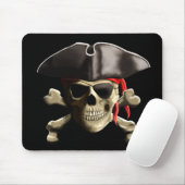 De Jolly Roger Pirate Skull Muismat (Met muis)