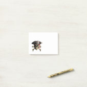 De Jolly Roger Pirate Skull Post-it® Notes (Op bureau)