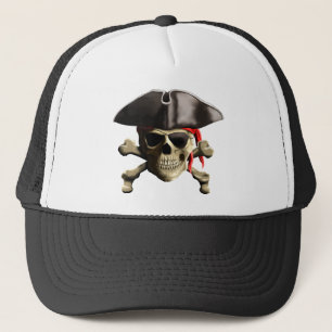 De Jolly Roger Pirate Skull Trucker Pet