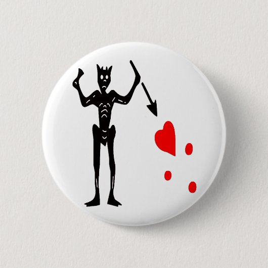 De Jolly Roger Ronde Button 5,7 Cm (Voorkant)