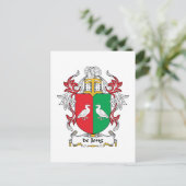 de Jong Family Crest Briefkaart (Staand voorkant)