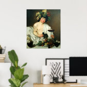 De jonge Bacchus, Caravaggio Poster (Thuiskantoor)