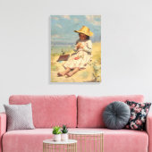 De jonge botanicus (door Paul Peel) Canvas Afdruk (Insitu (Woonkamer))