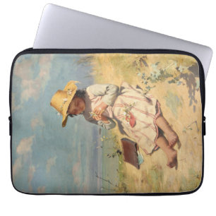 De jonge botanicus (door Paul Peel) Laptop Sleeve