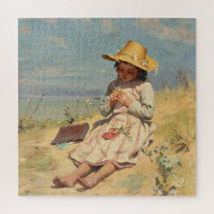 De jonge botanicus (door Paul Peel) Legpuzzel