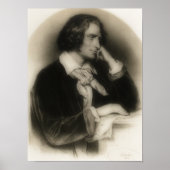 de jonge Franz Liszt-portret Poster (Voorkant)