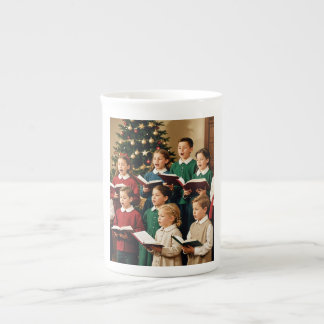 De jonge kerstliedjeszangers, mok