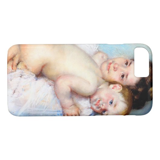 De jonge moeder, Cassatt Case-Mate iPhone Case (Achterkant (Horizontaal))