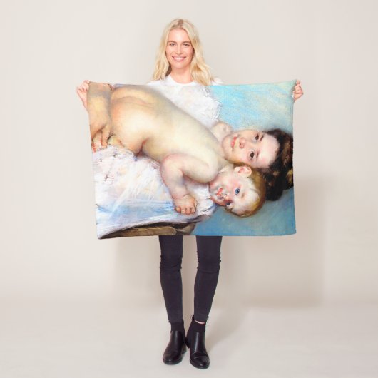 De jonge moeder, Cassatt Fleece Deken (In situ)