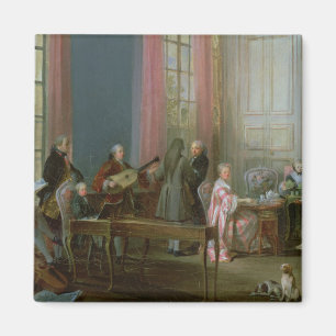 De jonge Mozart in de clavichord Magneet