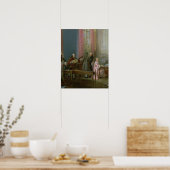 De jonge Mozart in de clavichord Poster (Keuken)